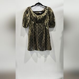 Polka Dot Puff Sleeve Top